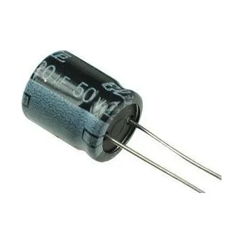 Kondenzátor 220u/50V 105° 10x13x5mm, elektrolyt.kondenzátor radiální