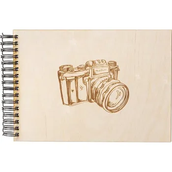 ČistéDřevo Dřevěné fotoalbum A4 - Fotoaparát