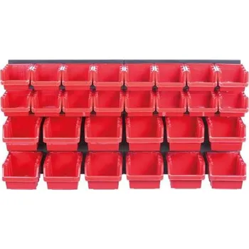 Organizér závěsný s 28 boxy, 800 x 165 x 400 mm