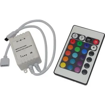 Osvětlení Ovládač LED pásků RGB 12V/3x2A , IR D.O. 24 tlačítek