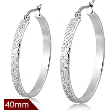 Náušnice 40mm - Kruhové náušnice s motivem