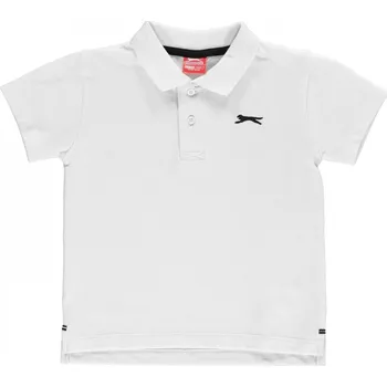 Chlapecké tričko Slazenger Plain Polo Shirt Infant Boys White 2-3 Years