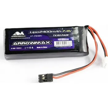 RC vybavení ArrowMax akumulátor přijímače (LiPo) (modelářství) 7.4 V 2400 mAh Stick JR