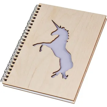 Dřevěná hračka Dřevěný blok A5 - jednorožec