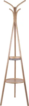 Věšák LeitMotiv Stojanový bambusový věšák se 2 policemi 170 cm