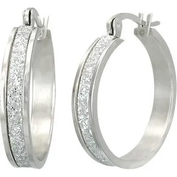 Náušnice Ocelové náušnice, hrubý střed