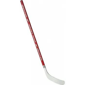 Hokejka Hokejka plastová s dýhou147cm - levá - červená