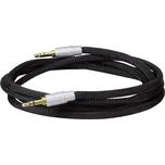 Dynavox 207382 jack jack konektory kabel [1x jack zástrčka 3,5 mm - 1x jack zástrčka 3,5 mm] 3.00 m černá flexibilní pro