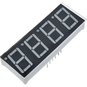 Síťový kabel Displej LED YZ420801B-32, 8.8.8.8. modrý, společná katoda, 71,6x25,7mm