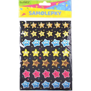 samolepka UNIPAP Nálepky W026467 14x19 cm - Hvězdy, 5 archů 352813