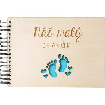 Fotoalbum Dřevěné fotoalbum - Náš malý chlapeček