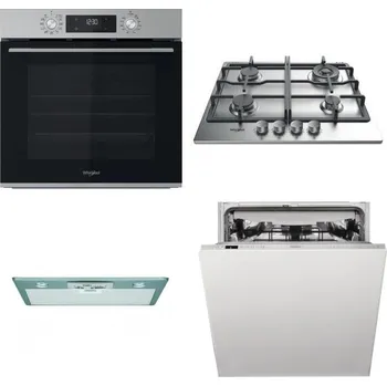 Set domácích spotřebičů WHIRLPOOL OMK58CU1SX + WHIRLPOOL TKRL 661 IX EU + WHIRLPOOL AKR 650/1 IX + WHIRLPOOL WIC 3C33 PFE
