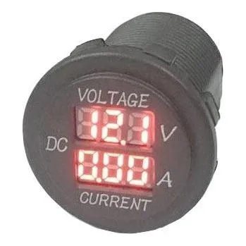 Voltmetr+ampérmetr panelový DS8010, rozsah 8-30V / 0-20A