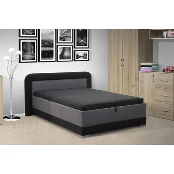 Postel Nabytekmorava Čalouněná postel s úložným prostorem JARO HIT 120x200 Barva: šedá