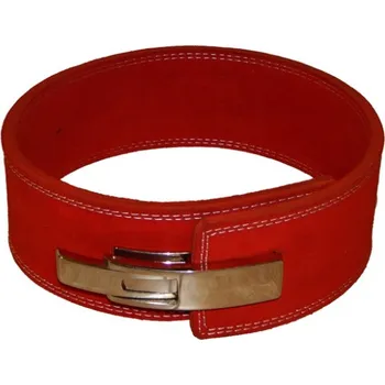 Opasek na cvičení TITANUS fitness Opasek s pákovou přezkou (červená) L Červená