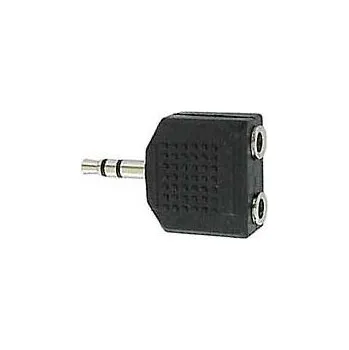 Kabel do PC Redukce JACK 3,5 stereo konekt./ 2x JACK 3,5 stereo zdířka