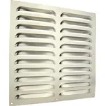 Nerezová větrací mřížka Dalap GM 300 NR bez příruby s pevnou žaluzií, 300x300 mm