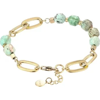 Náramek Náramek z chirurgické oceli s přírodním tyrkysem ON0015F