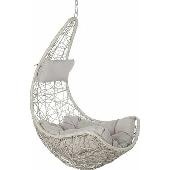 Zahradní závěsné křeslo DKD Home Decor Kov Polyester Umělý ratan (82 x 75 x 125 cm)