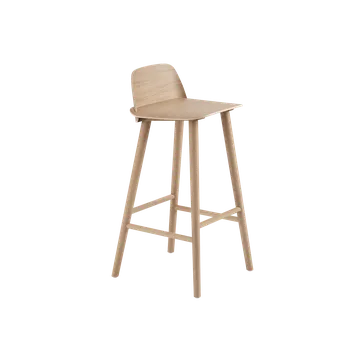 Barová židle Barová židle Muuto NERD BAR STOOL - zvolte provedení Barva židle: Dub