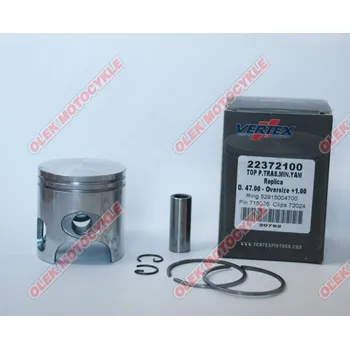 Píst motoru Píst Vertex TOP PERFORMANCES,MINARELLI 47,40 mm (+1,40 mm) čep 10mm (Píst Vertex TOP PERFORMANCES,MINARELLI 47,40 mm (+1,40 mm) čep 10mm)