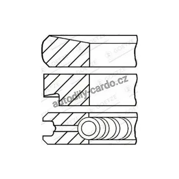 Blok motoru Sada pístních kroužků GOETZE 08-207300-10