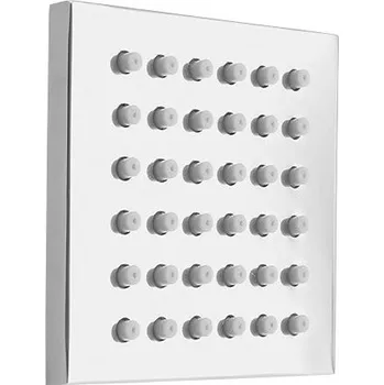 Tyč na sprchový závěs Sapho Pevná nástěnná sprška hranatá, chrom