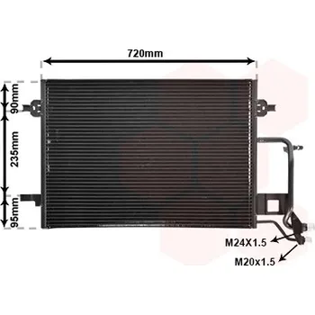 Výparník klimatizace Kondenzátor, klimatizace VAN WEZEL 03005176
