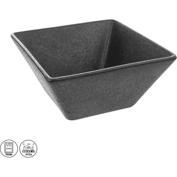 Miska zapékací porc. hranatá 15x15 cm BLACK