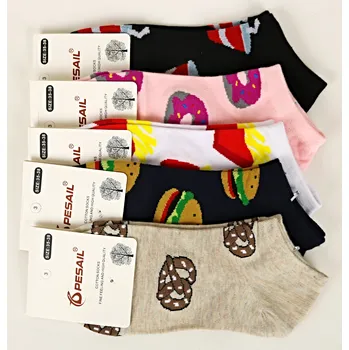 Dámské ponožky PESAIL Dámské bavlněné kotníkové ponožky IW18 Velikost: 35 - 38