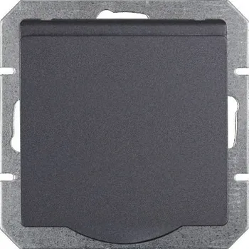 Stavebniny Timex Zásuvka s víčkem IP44 OPUS premium grafit