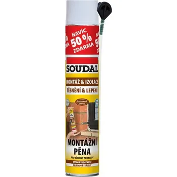 Montážní pěna SOUDAL Pěna montážní 500ml+50% zdarma