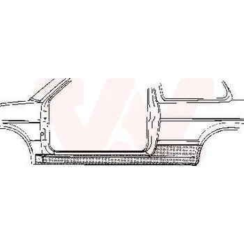 Prah karosérie Nástupní panel VAN WEZEL 5812104