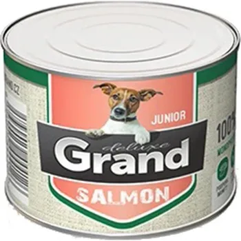Krmivo pro psa Konzerva GRAND Deluxe Dog Junior 100% Losos 180g