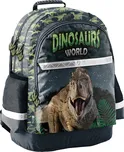 PASO Školní batoh Dinosauři T-Rex ergonomický 42cm černý