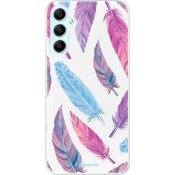 Pouzdro na mobilní telefon Silikonové pouzdro iSaprio - Samsung Galaxy A34 5G - Feather Pattern 10 (Odolný silikonový kryt, obal, pouzdro iSaprio - Samsung Galaxy A34 5G - Feather Pattern 10 - skvělá ochrana a pružnost, stylový UV potisk, lehkost, tiskne se v České republice)