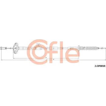Spojkové lanko Tažné lanko, ovládání spojky COFLE 2.OP001R