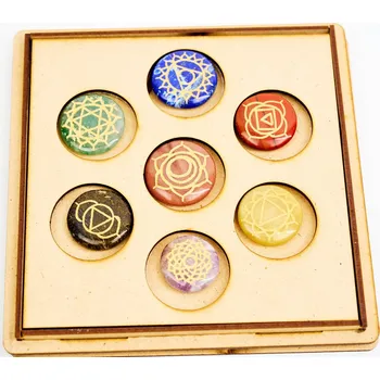 Čakrová sada kamenů v boxu Buddha