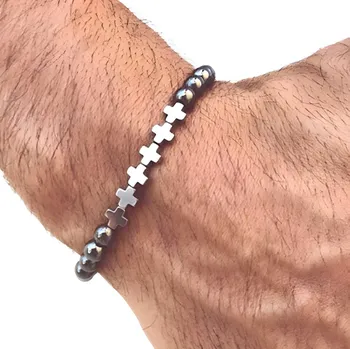 Náramek Amparo Miranda® Náramek Cross Hematit AM0554