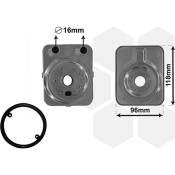 Motor automobilu Olejový chladič, motorový olej VAN WEZEL 58003093