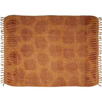 Šátek Sarong batikovaný, Bamboo, pareo BO Batik, okrový