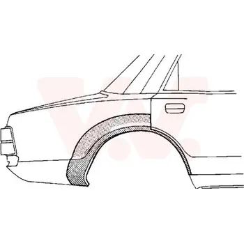 Blatník karosérie Boční stěna VAN WEZEL 5944148