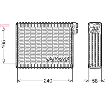 Výparník klimatizace Výparník, klimatizace DENSO DEV21004