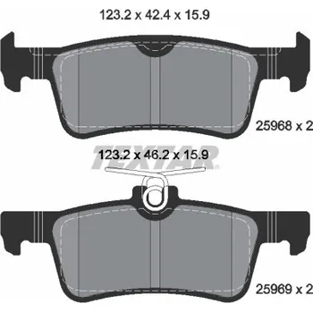 Brzdová destička Sada brzdových destiček, kotoučová brzda TEXTAR 2596801