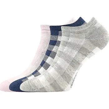 Dámské oblečení Boma Piki 76 Dámské nízké ponožky - 3 páry BM000004055000100659 kostky 39-42 (26-28)