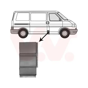 Blatník karosérie Boční stěna VAN WEZEL 5874116