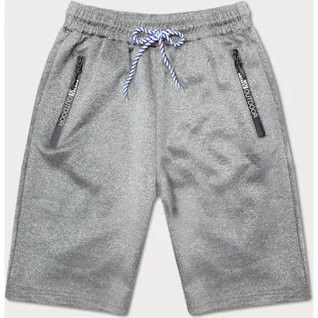 Pánské kraťasy Světle šedé krátké pánské kraťasy (8K200-2) odstíny šedé XL