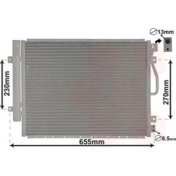 Klimatizace automobilu Kondenzátor, klimatizace VAN WEZEL 83005123