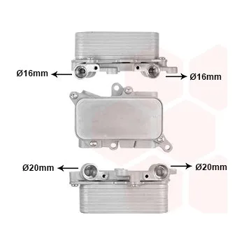 Chladič motoru Chladič oleje, automatická převodovka VAN WEZEL 03013719