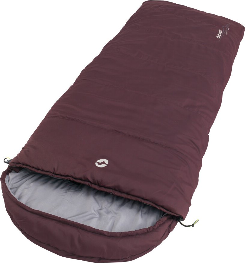 Outwell Campion Lux Teal – Sacco A Pelo Per Campeggio 3 Stagioni – Temperatura Comfort 5°C – Design Rettangolare, Sacchetto Incluso